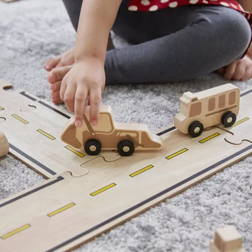 Guidecraft Dubbelzijdige Autoweg - 42st 8 Guidecraft Dubbelzijdige Autoweg - 42st - Afbeelding 6