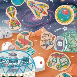 Hape Diy Magneten Leven Op Mars - 10st -Janod Winkel hape diy houten magneten 10st 3
