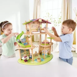 Hape Poppenhuis Met Inrichting En Pandafamilie -Janod Winkel hape poppenhuis met inrichting en pandafamilie 3