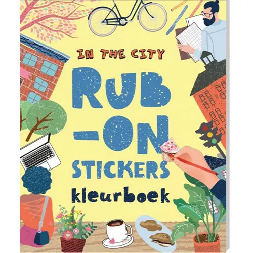 Image Books Kleur- En Stickerboek Rub-on Stickers - In The City 3 Image Books Kleur- En Stickerboek Rub-on Stickers - In The City