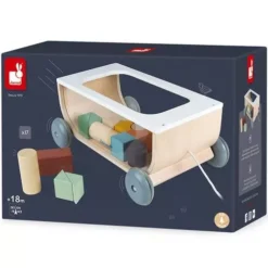 Janod Blokkenkar Trekfiguur Sweet Cocoon -Janod Winkel janod blokkenkar trekfiguur sweet cocoon ilovespeelgoed6