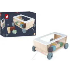 Janod Blokkenkar Trekfiguur Sweet Cocoon -Janod Winkel janod blokkenkar trekfiguur sweet cocoon ilovespeelgoed66