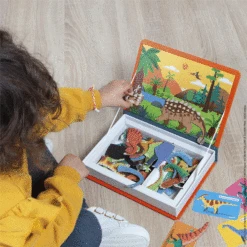 Janod Magneetboek Dinosaurus - 40st -Janod Winkel janod magneetboek dinosaurus 40st