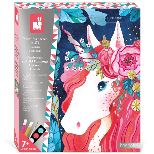 Janod Atelier 3D Schilderijen - Eenhoorns 3 Janod Atelier 3D Schilderijen - Eenhoorns