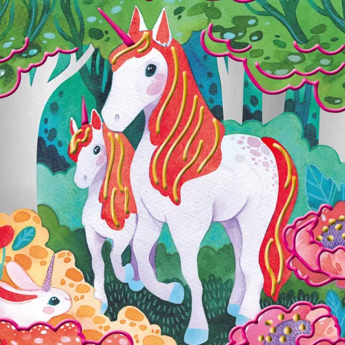 Janod Atelier 3D Schilderijen - Eenhoorns 7 Janod Atelier 3D Schilderijen - Eenhoorns - Afbeelding 5