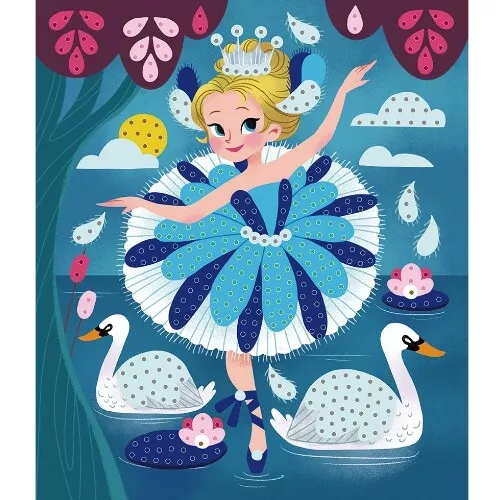 Janod Knutselset Pailletten - Ballerina's 4 Janod Knutselset Pailletten - Ballerina's - Afbeelding 2