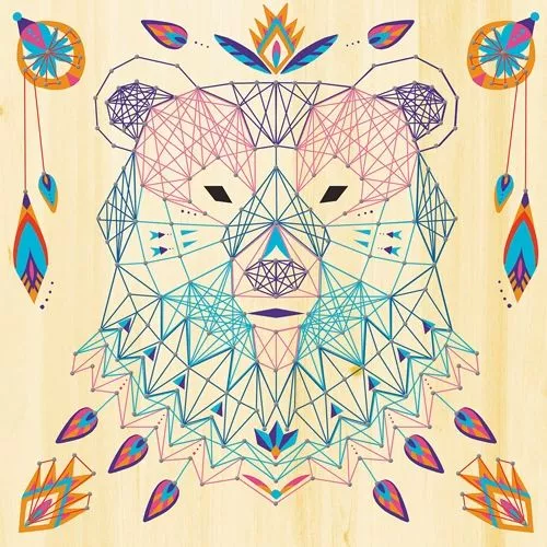 Janod Knutselset Koord- & Spijkerkunst - Dieren 10 Janod Knutselset Koord- & Spijkerkunst - Dieren - Afbeelding 8