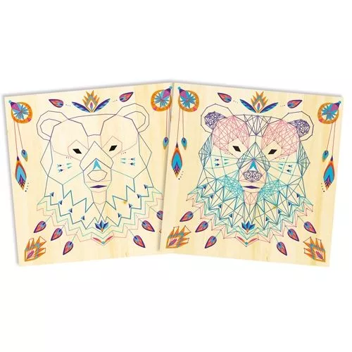 Janod Knutselset Koord- & Spijkerkunst - Dieren 5 Janod Knutselset Koord- & Spijkerkunst - Dieren - Afbeelding 3