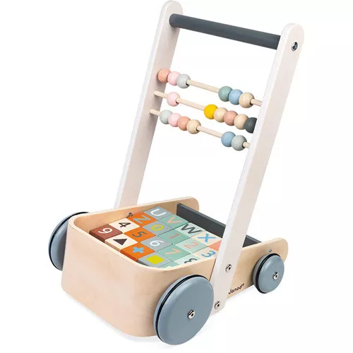 Janod Loopwagen Met Blokken - Sweet Cocoon - 20st - Afbeelding 5