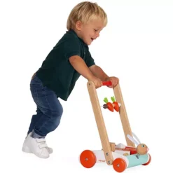 Janod Loopwagen Met Blokken Konijn - 19st -Janod Winkel janod loopwagen met blokken konijn 19st 3