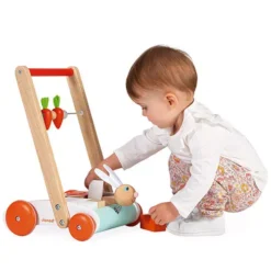 Janod Loopwagen Met Blokken Konijn - 19st -Janod Winkel janod loopwagen met blokken konijn 19st 4