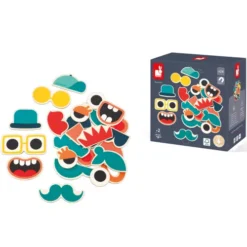 Janod Magneten Mix&match Potretten - 24st -Janod Winkel janod magneten mix match potretten 24st