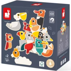Janod Magneten Mix&match Vogels - 24st -Janod Winkel janod magneten mix match vogels 24st 2