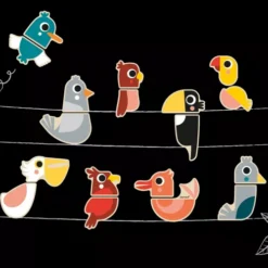 Janod Magneten Mix&match Vogels - 24st -Janod Winkel janod magneten mix match vogels 24st 5