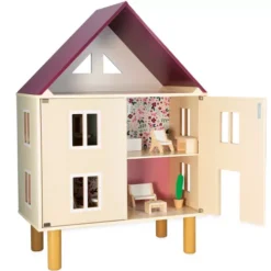 Janod Poppenhuis Twist - Gemeubileerd -Janod Winkel janod poppenhuis twist gemeubileerd2