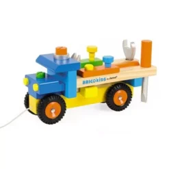 Janod Trekfiguur Vrachtwagen Met Gereedschap -Janod Winkel janod trekfiguur vrachtwagen met gereedschap 5022 ilovespeelgoed 3