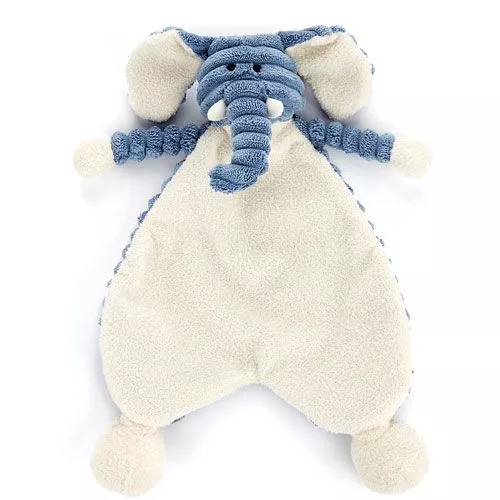 Jellycat Cordy Roy Baby Elephant Knuffeldoek - 23 Cm 3 Jellycat Cordy Roy Baby Elephant Knuffeldoek - 23 Cm