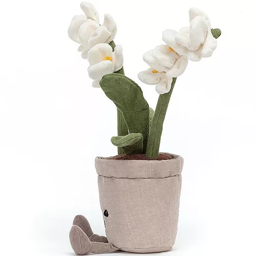 Jellycat Amuseable Knuffelorchidee Wit - 27 Cm 5 Jellycat Amuseable Knuffelorchidee Wit - 27 Cm - Afbeelding 3