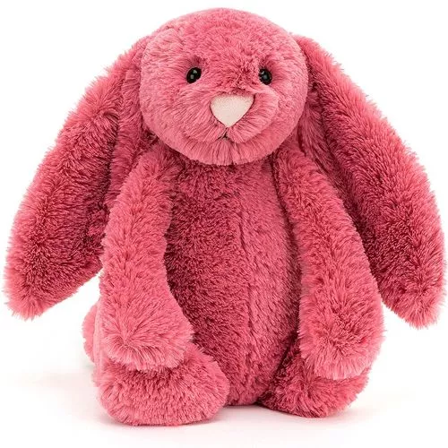 Jellycat Knuffelkonijn Bashful Cerise Bunny - M - 31 Cm
