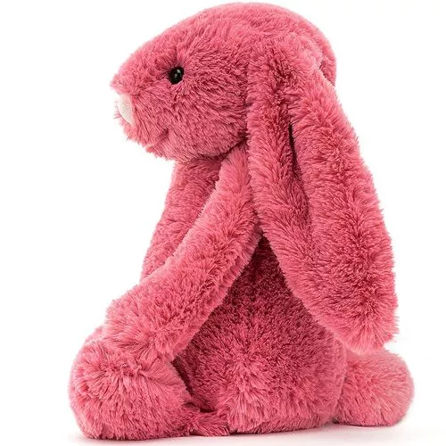 Jellycat Knuffelkonijn Bashful Cerise Bunny - M - 31 Cm - Afbeelding 3
