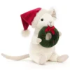 Jellycat Knuffelmuis Merry Mouse Kerstkrans - 18 Cm -Janod Winkel jellycat knuffelmuis merry mouse kerstkrans 18 cm 1