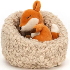 Jellycat Knuffelvos Hibernating Fox - 7 Cm -Janod Winkel jellycat knuffelvos hibernating fox 7 cm 1
