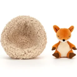 Jellycat Knuffelvos Hibernating Fox - 7 Cm -Janod Winkel jellycat knuffelvos hibernating fox 7 cm 4