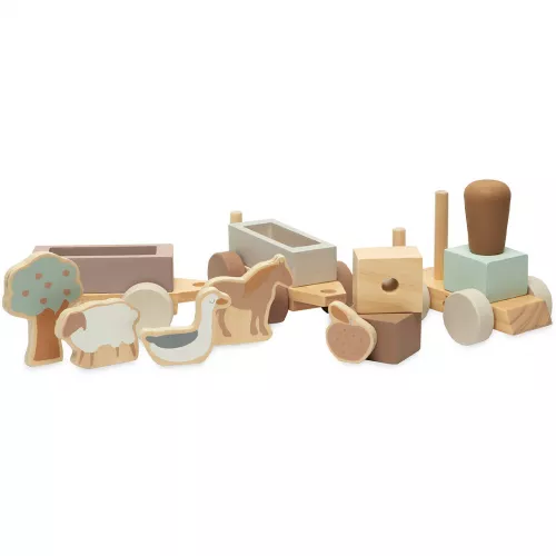 Jollein Blokkentrein Farm 4 Jollein Blokkentrein Farm - Afbeelding 2