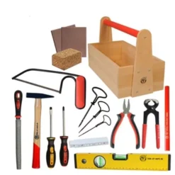 Kids At Work Houten Gereedschapskist Met Inhoud