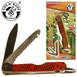 Kids At Work Zakmes Met Zaag - Houten Handvat -Janod Winkel kids at work zakmes met zaag houten handvat 1