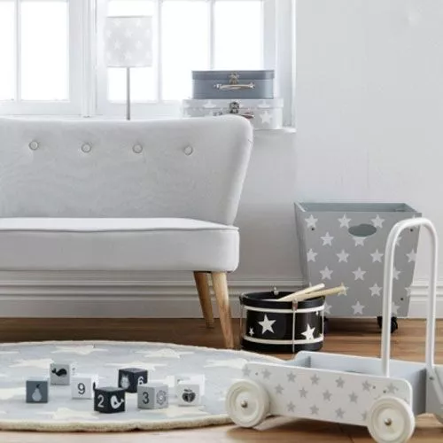 Kids Concept Loopwagen Wit-grijs 4 Kids Concept Loopwagen Wit-grijs - Afbeelding 2