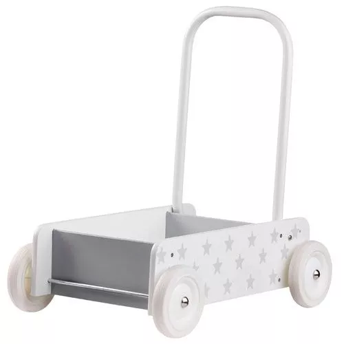Kids Concept Loopwagen Wit-grijs 3 Kids Concept Loopwagen Wit-grijs