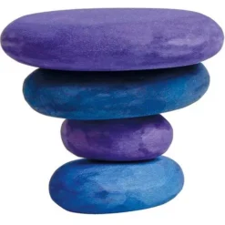 Grimm's Stapelset Kiezelstenen Limited Edition - Paars -Janod Winkel kiezels paars2