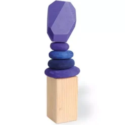 Grimm's Stapelset Kiezelstenen Limited Edition - Paars -Janod Winkel kiezels paars3