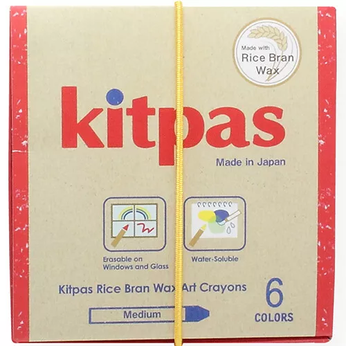 Kitpas Waskrijt Rijstwax - Medium - 6st 5 Kitpas Waskrijt Rijstwax - Medium - 6st - Afbeelding 3