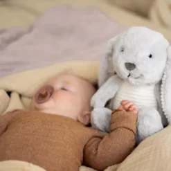 Flow Amsterdam Knuffelkonijn Met Hartslag - Grijs -Janod Winkel konijn grijs