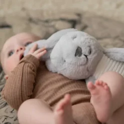 Flow Amsterdam Knuffelkonijn Met Hartslag - Grijs -Janod Winkel konijn grijs1