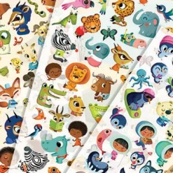 Djeco Krasplaatjes Savanne Woestijn En Noordpool -Janod Winkel krassenkrassensavannedetail1