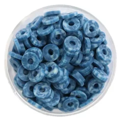 La Petite épicerie Kralendoosje Met 200 Heishi Kralen - Gemarmerd Blauw -Janod Winkel la petite picerie kralendoosje met 200 heishi kralen natuurlijk blauw 3