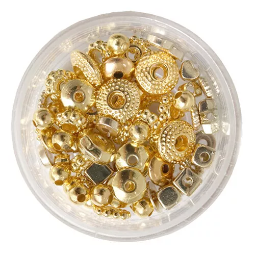 La Petite épicerie Kralendoosje Met Heishi Kralenverdelers Mix - Goud - Afbeelding 3