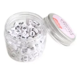 La Petite épicerie Rijgkralen Alfabet - Zwart-wit -Janod Winkel la petite picerie rijgkralen alfabet zwart wit 2