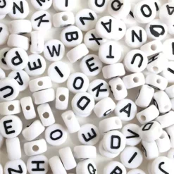 La Petite épicerie Rijgkralen Alfabet - Zwart-wit -Janod Winkel la petite picerie rijgkralen alfabet zwart wit 3