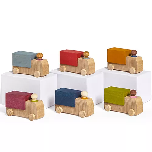 Lubulona Vrachtwagen Met Poppetje - Rood 6 Lubulona Vrachtwagen Met Poppetje - Rood - Afbeelding 4