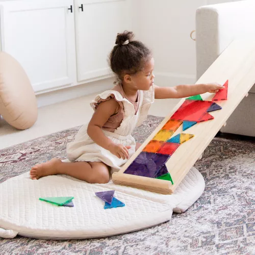 Magna-tiles Magnetische Tegels Clear Colors - 32st - Afbeelding 2