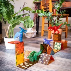 Magna-tiles Magnetische Tegels Dino World - 40st -Janod Winkel magna tiles magnetische tegels dino world 40st 12