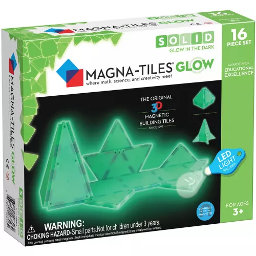 Magna-tiles Magnetische Tegels Glow In The Dark - 16st 3 Magna-tiles Magnetische Tegels Glow In The Dark - 16st