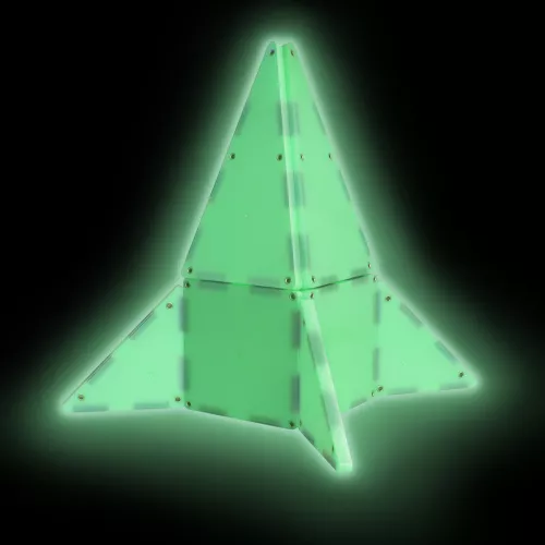 Magna-tiles Magnetische Tegels Glow In The Dark - 16st 6 Magna-tiles Magnetische Tegels Glow In The Dark - 16st - Afbeelding 4