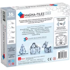 Magna-tiles Magnetische Tegels Ice - 16st -Janod Winkel magnatiles ice 16pc angle back