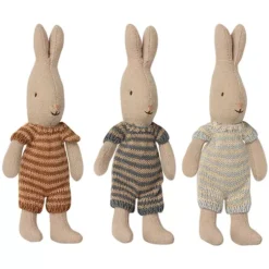 Maileg Knuffelkonijn Rabbit In Romper - Micro - 16 Cm - Blauw 5 Maileg Knuffelkonijn Rabbit In Romper - Micro - 16 Cm - Blauw -Janod Winkel maileg knuffelkonijn rabbit in romper micro 16 cm assorti 2 1