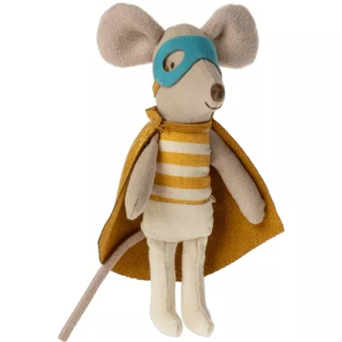 Maileg Knuffelmuis Kleine Broer In Luciferdoosje - Superheld - 10 Cm 4 Maileg Knuffelmuis Kleine Broer In Luciferdoosje - Superheld - 10 Cm - Afbeelding 2
